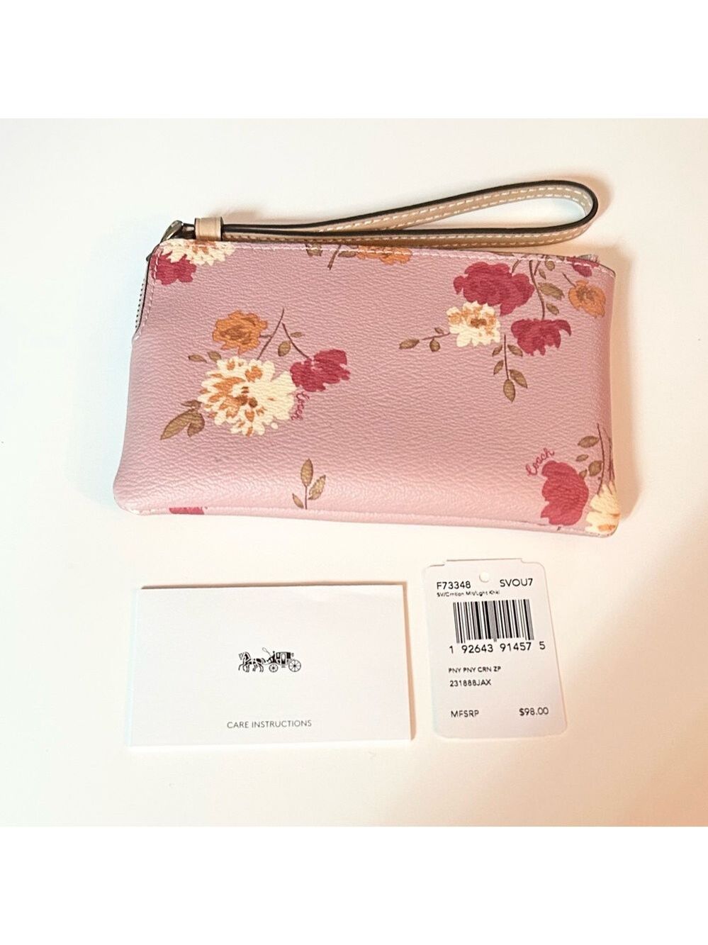 Authentic Coach Floral Wristlet NWT - Picture 2 of 5